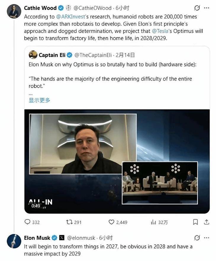 马斯克：Optimus擎天柱机器人从明年开始将改变人类生活