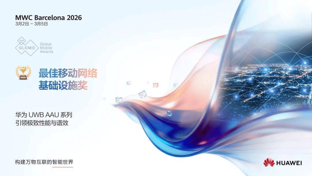 MWC26巴塞罗那GLOMO获奖名单公布，华为斩获八项殊荣