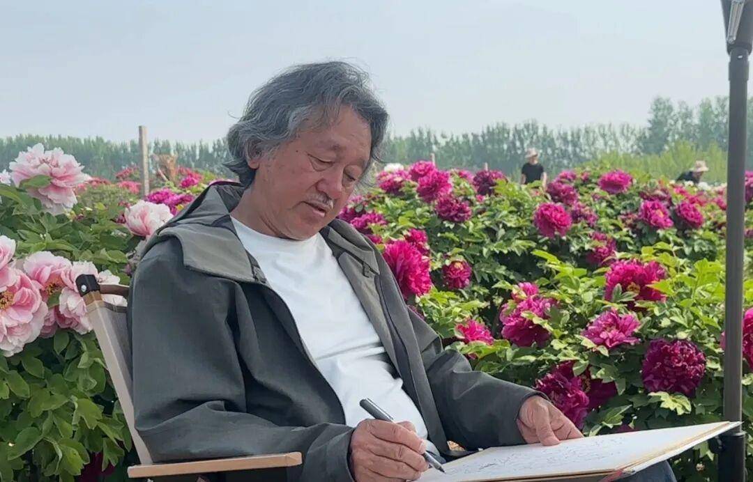 全国知名书画家走进尧舜牡丹园写生采风