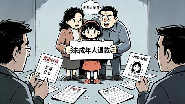 父母打賞又反悔，自導自演“未成年人退款”，法院：駁回全部請求