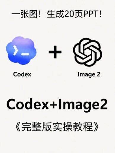 Codex + Image2，一张图，生成20页PPT!_逻辑_刚需_统一