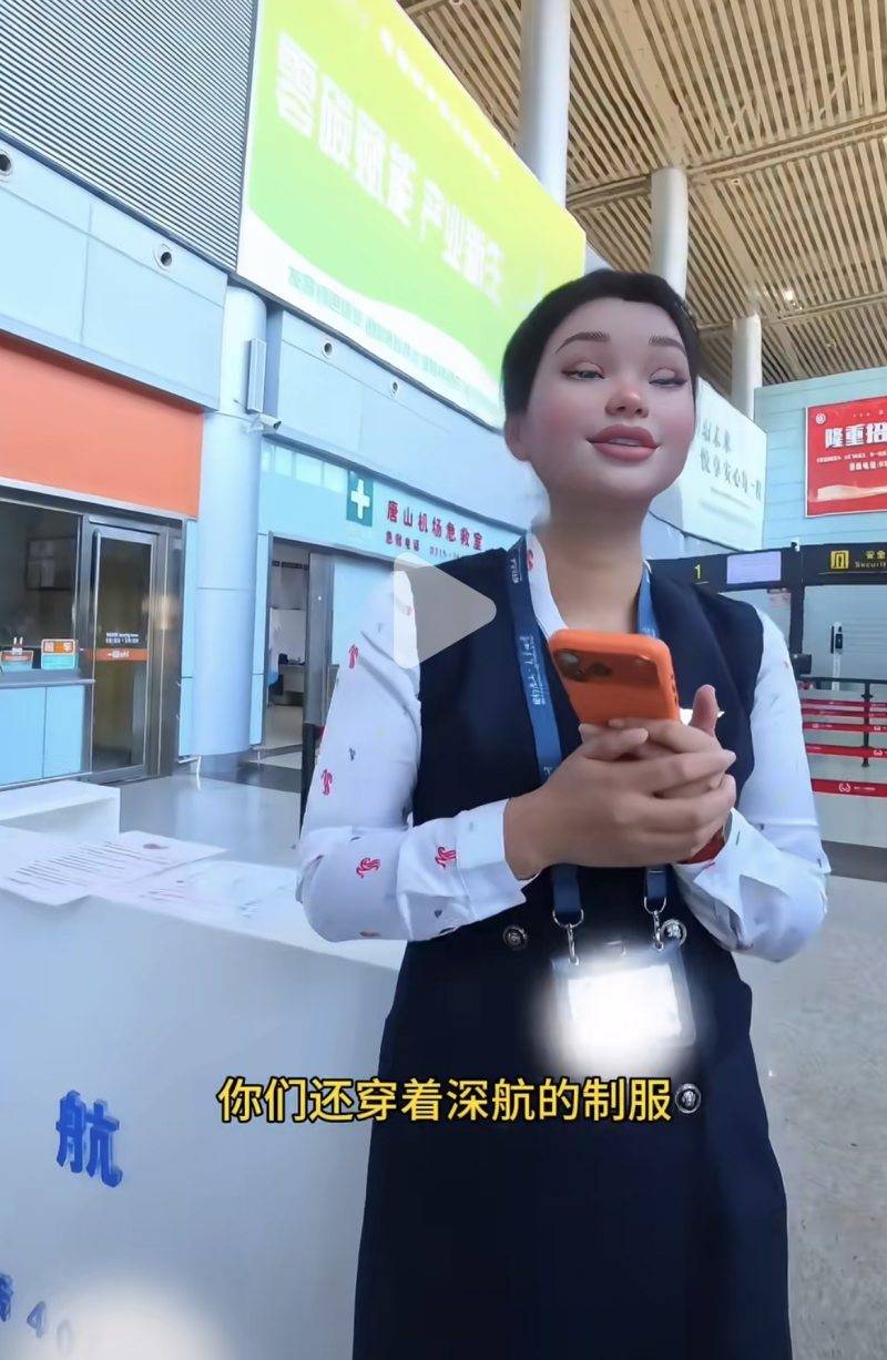 “假空姐”穿深航制服戴国航航徽推销航空储值卡？深航回应“非航司员工”，唐山机场称是合作商户已令其整改
