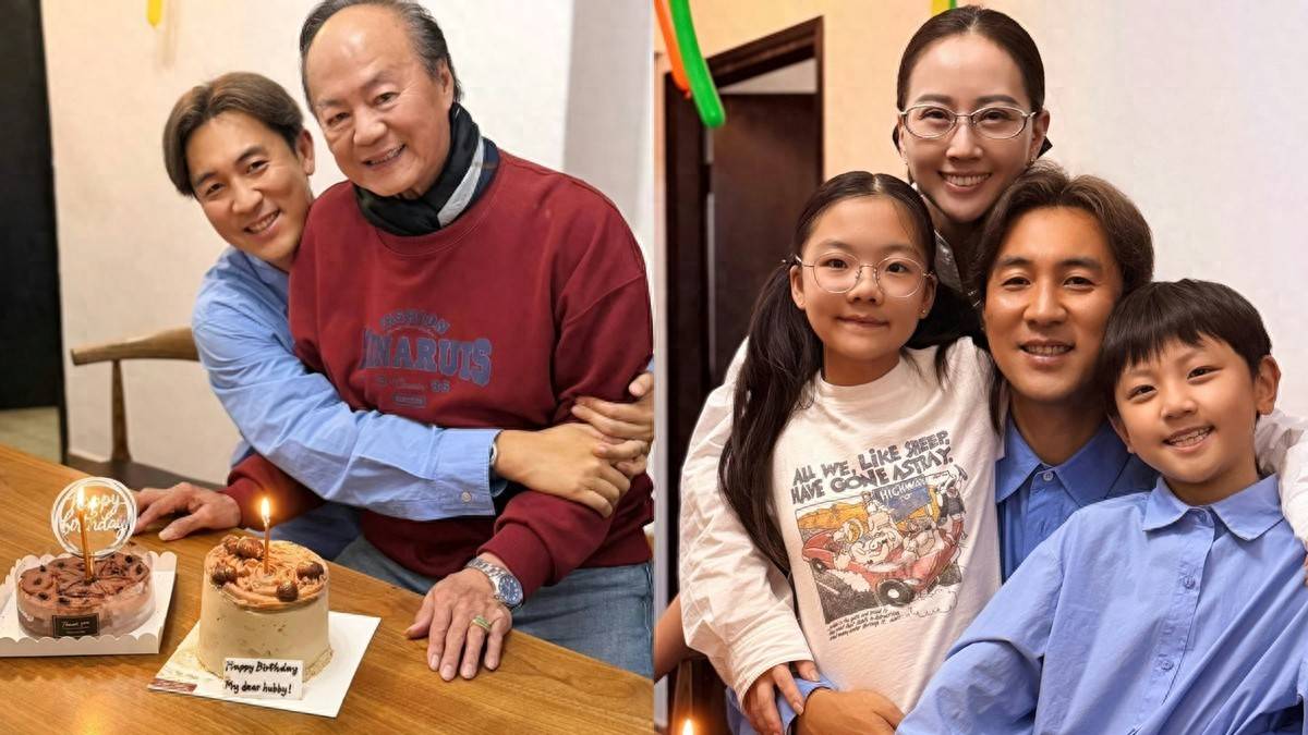 恭喜！香港知名视帝46岁生日三代同堂，紧抱79岁父亲狄龙封面图