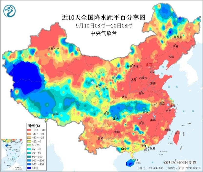 未来10天华西地区仍多降雨，需警惕持续降雨引发的次生灾害